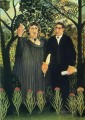 the muse inspiring the poet 1909 Henri Rousseau Post Impressionism Naive Primitivism